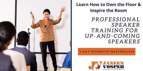 1-Day Professional Speaker Training for Up-and-Coming Speakers