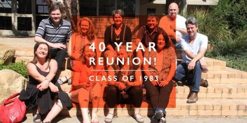 Woodleigh 40 Year Reunion - Class of 1983