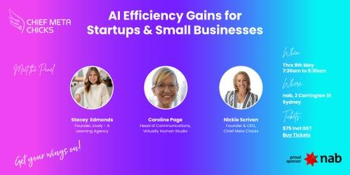 AI Efficiency Gains for Startups and Small Businesses
