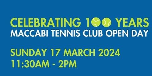 Maccabi Tennis Club - Celebrating 100 Years