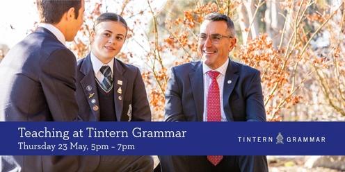 Teaching at Tintern Grammar - An Information Evening for Secondary Educators