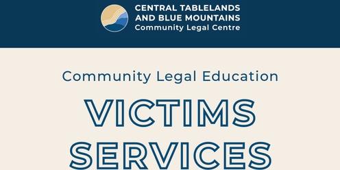 Community Legal Education | Victims Services (Orange)