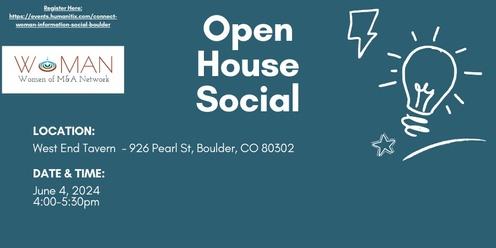 CONNECT: WoMAN Open House Social (Boulder)