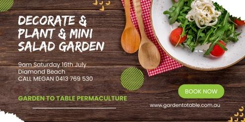 Decorate & Plant a Mini Salad Garden to Take Home