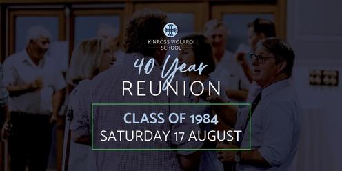 Class of 1984 40 Year Reunion