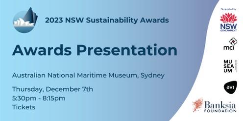 2023 NSW Sustainability Awards - Award Presentation