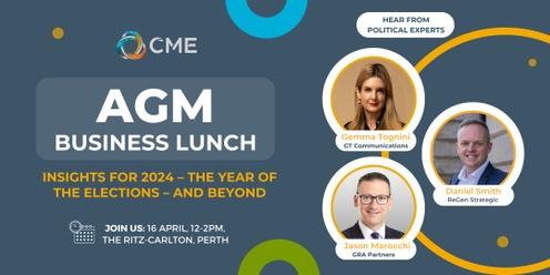 CME AGM Business Lunch 2024