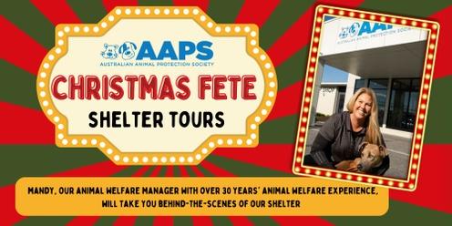 AAPS Christmas Fete – Shelter Tours