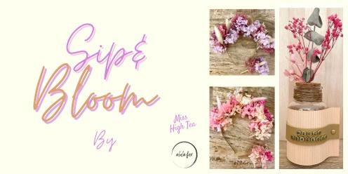 Create a Bloom Crown with Sip & Bloom @ Boho Luxe Market - Fed Square 28th April 2024