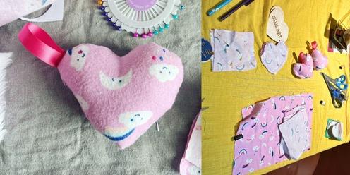 Queer Social Darebin: Learn Sewing via Plush Hearts with Robert
