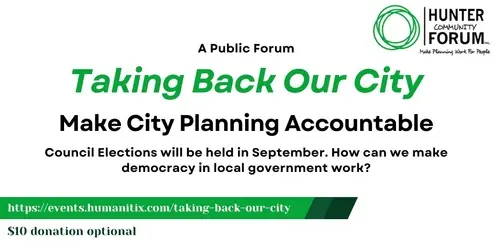 Taking Back Our City: Make City Planning Accountable
