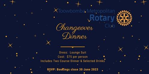 Toowoomba Metropolitan Club Changeover Dinner