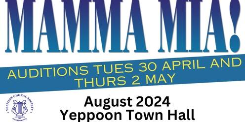 Mamma Mia Auditions - Solos for Main Cast - Yeppoon Choral Society