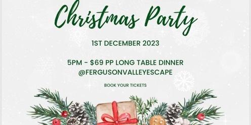 LONG TABLE CHRISTMAS PARTY @ Ferguson Valley Escape