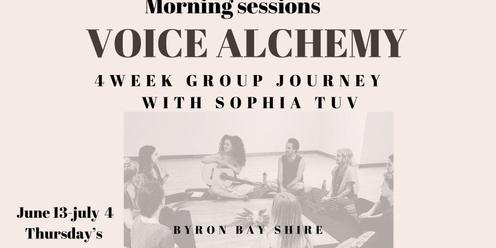  VOICE ALCHEMY - 4 WEEK GROUP JOURNEY- MORNING SESSION - BYRON BAY INDUSTRIAL - JUNE 13-JULY4