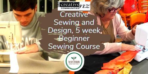Creative Sewing and Design, 5 week Beginner Sewing Course, West Auckland's RE: MAKER SPACE, Friday 21 July - Friday 18 August 7pm - 9pm 