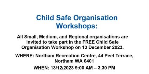 Northam Child Safe Organisation Workshop