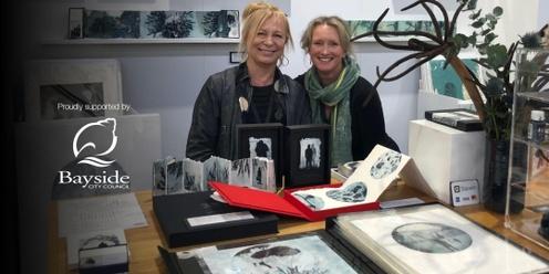 Solar Plate etching with Lisa Sewards and Trudy Rice