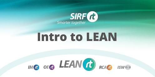 LEAN Rt| Intro to Lean | 1 day course  - hosted by Viridian Glass Clayton