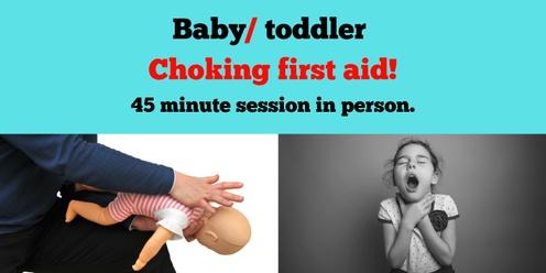 Baby/ toddler first-aid for choking - 15 May