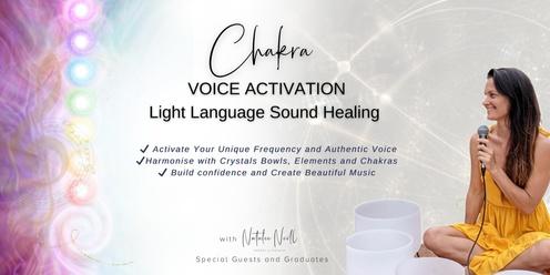 Chakra Voice Activation,Light Language Sound Healing with Crystal Bowls