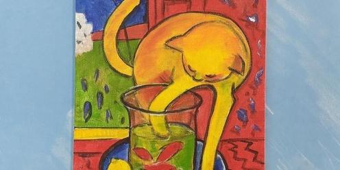 Paint like Matisse - Yellow Cat