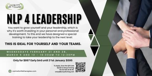 CFLT NLP 4 Leadership Course - February 2024