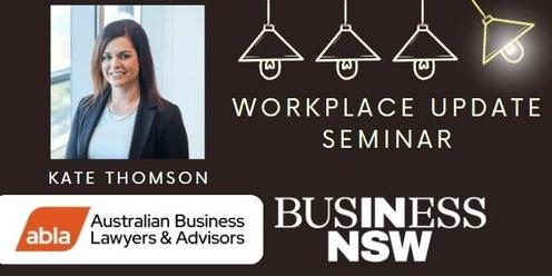 Business NSW Workplace Update Seminar Port Macquarie