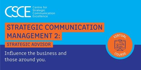 Strategic Communication Management 2: Strategic Advisor – Europe