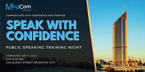 Speak with Confidence - public speaking training night