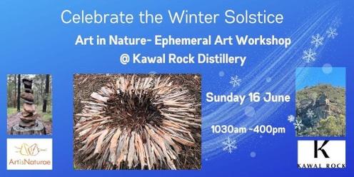 Winter Solstice Ephemeral Art Workshop 2024