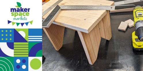 One Plank Stool - Makerspace Market 2024