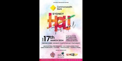 Holi Festival Sydney - 17th March 2024