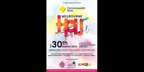 Holi Festival Melbourne CBD - 30th March 2024