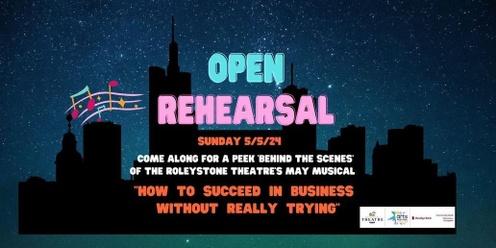 Open Rehearsal - How To Succeed in Business Without Really Trying!