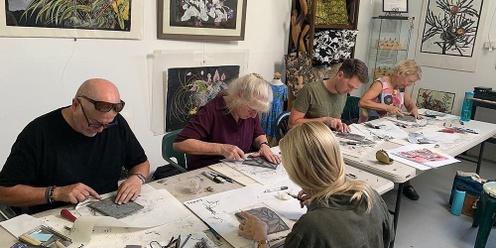 Linocut Printing Workshop with Jude Taylor