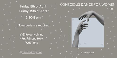 Conscious Dance for Women - Friday 5th and 19th of April