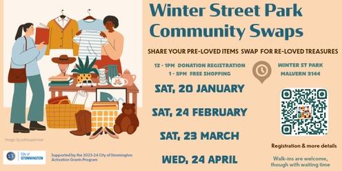 Winter St Park community swaps  - Share your pre-loved items and swap for re-loved treasures