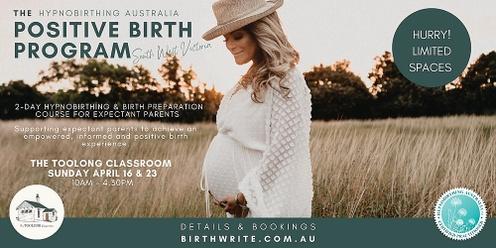 Hypnobirthing Australia Positive Birth Program for Expectant Parents - 2 Day Workshop - Port Fairy
