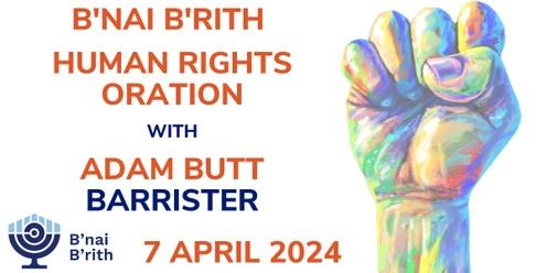 2024 B'nai B'rith Human Rights Oration