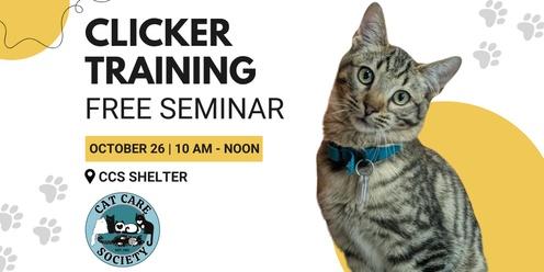 Seminar: Clicker Training Your Cats