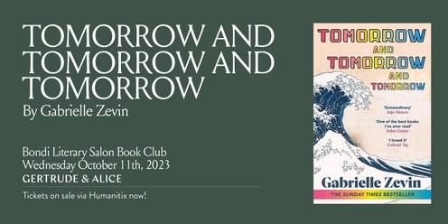 Bondi Literary Salon Book Club: Tomorrow and Tomorrow and Tomorrow