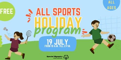 Special Olympics SA School Holiday Program (supported by Kudos)