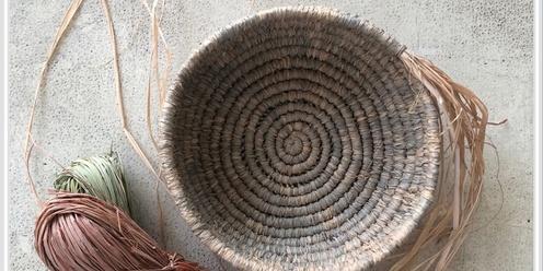 Learn to Weave! Make a raffia basket with 'Lazy Stitch' 