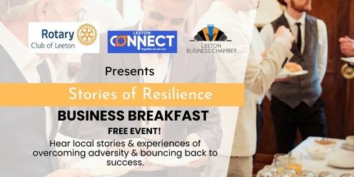 Stories of Resilience Breakfast 22 May 2024