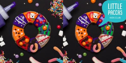 Little Paccas Halloween Krispy Kreme Doughnut Decorating 