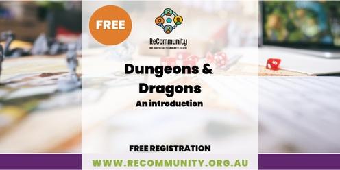 Dungeons & Dragons an Introduction | PORT MACQUARIE
