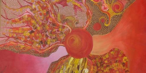 Collage and Paint Abstract Art Workshop for Adults
