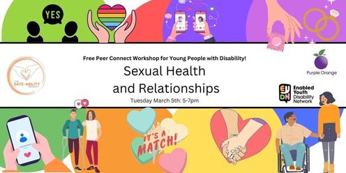 March EYDN Free Peer Connect - Sexual Health and Relationships with Dateability 