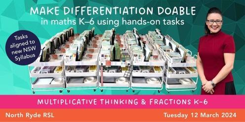 Make Differentiation Doable with Anita Chin | Multiplicative thinking & fractions | North Ryde